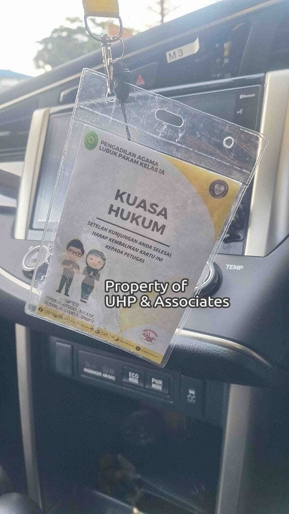 Badge Kuasa Hukum di Pengadilan Agama Lubuk Pakam